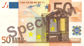 50 Euro Bill Front